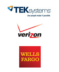 TEKsystems, Verizon, Wells Fargo